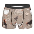 thumbnail image 1 of Fotbe Chicken Men’s Total Support Pouch Boxer Briefs, X-Temp Cooling, Moisture-Wicking Underwear, Regular, Long-leg and Trunk-Medium, 1 of 9