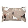 thumbnail image 1 of Fotbe Chicken Pillow Cases - Envelope Closure - Luxury, Extra Soft, Cooling Pillow Covers - Wrinkle, Fade, Stain Resistant-16"x24", 1 of 9