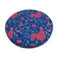 thumbnail image 1 of Fotbe Chicken and Rooster Stool Covers Round,Waterproof Round Bar Stool Covers Bar Chair Covers Washable Stool Cushion Slipcover for 12-14 Inch Chair-14 inch, 1 of 7