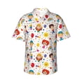 thumbnail image 1 of Fotbe Childrens Party Hawaiian Shirt for Men Unisex Summer Beach Casual Short Sleeve Cotton Linen Button Down Shirts-Medium, 1 of 5