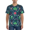 thumbnail image 1 of Fotbe Christmas Baseball Jersey Shirt for Men and Women, Casual Short Sleeves Button Down T-Shirt-X-Large, 1 of 9