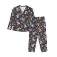 thumbnail image 1 of Fotbe Christmas Bunny A Pattern Long Sleeve Pajama Set for Women,Sleepwear Set,2-piece Loungewear Set,Soft PJs Comfy Nightwear with Pockets -Large, 1 of 7