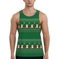 thumbnail image 1 of Fotbe Christmas Corgis Pattern Men's Quick Dry Workout Tank Top Gym Muscle Tee Fitness Bodybuilding Sleeveless T Shirt Breathable Workout Shirt-4X-Large, 1 of 1
