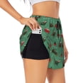 thumbnail image 1 of Fotbe Christmas Dachshund Womens High Waist Running Shorts Athletic Workout Quick Dry Shorts for Women with Pockets Gym Yoga Summer Shorts-Large, 1 of 9