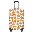 thumbnail image 1 of Fotbe Christmas Elements Luggage Cover Protector,Suitcase Protector,Scratch and Dirt Resistant,Fits 18-32 Inch Luggage-X-Large, 1 of 9