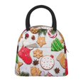 thumbnail image 1 of Fotbe Christmas Gingerbread Cookies Pattern Lunch Bag, Insulated Lunch Box, Small Leakproof Cooler Food Lunch Containers Reusable High Capacity Lunch Tote Bags for Work, Travel, Outdoor, 1 of 1