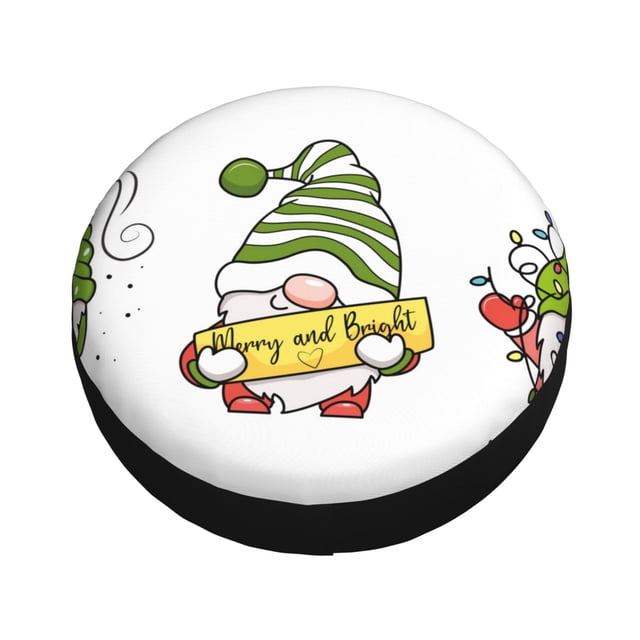 Fotbe Christmas Gnomes Spare Tire Cover Thickening Universal Fit for