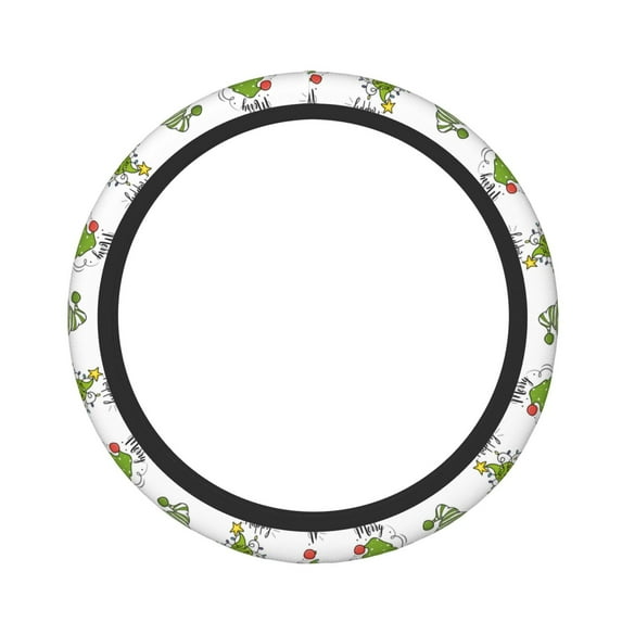 Fotbe Christmas Gnomes for Steering Wheel Cover Universal 15 in Car Accessories for Men Women,Steering Wheel Protector Comfortable Protective Case for SUV Sedan Decor