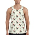 thumbnail image 1 of Fotbe Christmas Pug Dog Pattern Men's Quick Dry Workout Tank Top Gym Muscle Tee Fitness Bodybuilding Sleeveless T Shirt Breathable Workout Shirt-Medium, 1 of 9