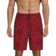 thumbnail image 1 of Fotbe Christmas Red Snowflakes Pajama Shorts for Men, Men's Pajama Bottoms, Sleepwear,Short Pajama Pants-4X-Large, 1 of 9
