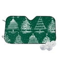 thumbnail image 1 of Fotbe Christmas Trees Car Windshield Sunshade | Sun Visor Protector Front Window Shade, Keeps Out UV Rays, Keeps Your Vehicle Cool-Small, 1 of 7