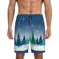 thumbnail image 1 of Fotbe Christmas Trees Pajama Shorts for Men, Men's Pajama Bottoms, Sleepwear,Short Pajama Pants-Medium, 1 of 9