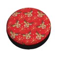 thumbnail image 1 of Fotbe Christmas With Cute Deer Spare Tire Cover Thickening Universal Fit for Jeep, Trailer, RV, SUV, Truck, Tough Tire Wheel Soft Cover-14 inch, 1 of 8