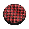 thumbnail image 1 of Fotbe Christmas With Snowflakes Spare Tire Cover Thickening Universal Fit for Jeep, Trailer, RV, SUV, Truck, Tough Tire Wheel Soft Cover-15 inch, 1 of 8