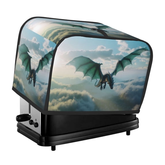 Fotbe Cloud Sky Green Dragon for Two Slice Toaster Cover, Fingerprint Protector, Super Soft Appliance Cover And Dust Cover,Bread Dust Cover & Fingerprint Protection