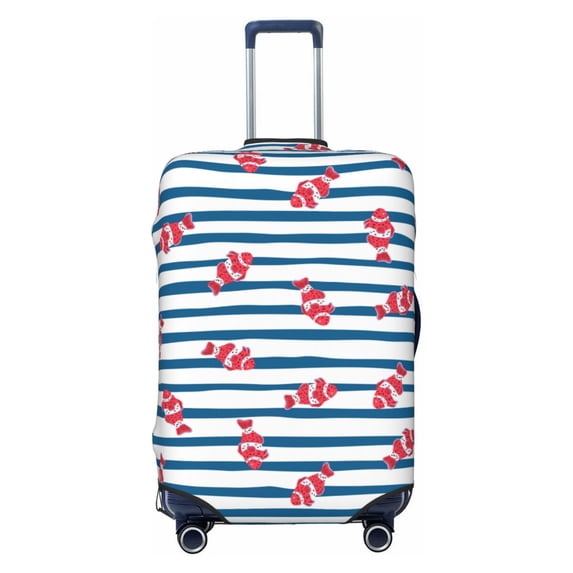 Fotbe Clown Fish Luggage Cover Protector,Suitcase Protector,Scratch and Dirt Resistant,Fits 18-32 Inch Luggage-Medium