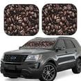 thumbnail image 1 of Fotbe Coffee Bean 2-Piece Car Windshield Sun Shade | Sun Blocker for Car Windshield | Foldable Automotive Interior Accessories for Sun Protection-Medium, 1 of 7