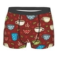 thumbnail image 1 of Fotbe Coffee Cups Men’s Total Support Pouch Boxer Briefs, X-Temp Cooling, Moisture-Wicking Underwear, Regular, Long-leg and Trunk-X-Large, 1 of 9