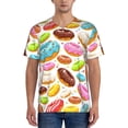 thumbnail image 1 of Fotbe Color Donut Baseball Jersey Shirt for Men and Women, Casual Short Sleeves Button Down T-Shirt-XX-Large, 1 of 9