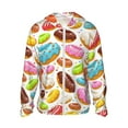 thumbnail image 1 of Fotbe Color Donut Men's Women's UPF 50+ Sun Protection Jacket Hooded Cooling Shirt with Pockets Hiking Outdoor Performance-3X-Large, 1 of 9