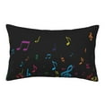 thumbnail image 1 of Fotbe Color Musical Notes Pillow Cases - Envelope Closure - Luxury, Extra Soft, Cooling Pillow Covers - Wrinkle, Fade, Stain Resistant-16"x24", 1 of 8