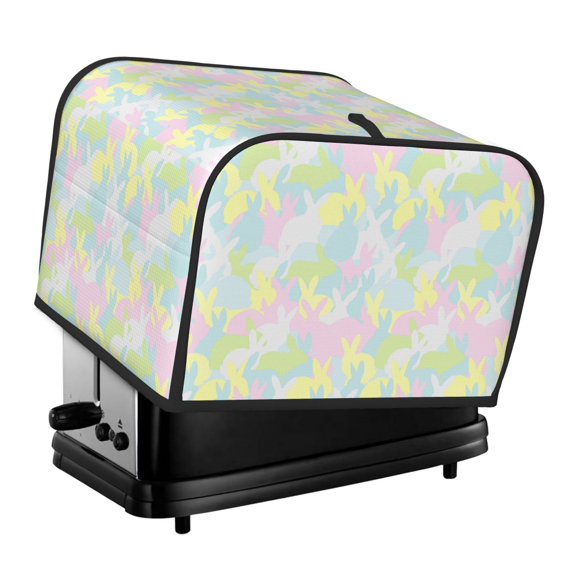 Fotbe Color Rabbit for Four Slice Toaster Cover, Fingerprint Protector, Super Soft Appliance Cover And Dust Cover,Bread Dust Cover & Fingerprint Protection