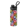 thumbnail image 1 of Fotbe Colorful Bulldog Pattern 18 Oz Sports Insulated Kettle Vacuum Cup Stainless Steel Travel Mug Cup Thermal Flask,Insulated Kettle for Cycling Gym Basketball Outdoor, 1 of 7