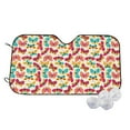 thumbnail image 1 of Fotbe Colorful Butterflies Car Windshield Sunshade | Sun Visor Protector Front Window Shade, Keeps Out UV Rays, Keeps Your Vehicle Cool-Small, 1 of 7