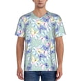 thumbnail image 1 of Fotbe Colorful Butterfly Baseball Jersey Shirt for Men and Women, Casual Short Sleeves Button Down T-Shirt-3X-Large, 1 of 9