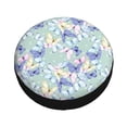 thumbnail image 1 of Fotbe Colorful Butterfly Spare Tire Cover Thickening Universal Fit for Jeep, Trailer, RV, SUV, Truck, Tough Tire Wheel Soft Cover-14 inch, 1 of 9