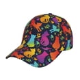 thumbnail image 1 of Fotbe Colorful Cats Classic Baseball Cap, Adjustable Snapback Hats, Outdoor Baseball Hat for Men and Women Cotton Soft, 1 of 9