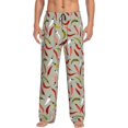 thumbnail image 1 of Fotbe Colorful Chili Men's Pajama Pants,Sleepwear Pants,Pj Bottoms Drawstring And Pockets-Medium, 1 of 7