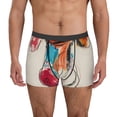 thumbnail image 1 of Fotbe Colorful Dachshund Art Men’s Total Support Pouch Boxer Briefs, X-Temp Cooling, Moisture-Wicking Underwear, Regular, Long-leg and Trunk-Large, 1 of 6