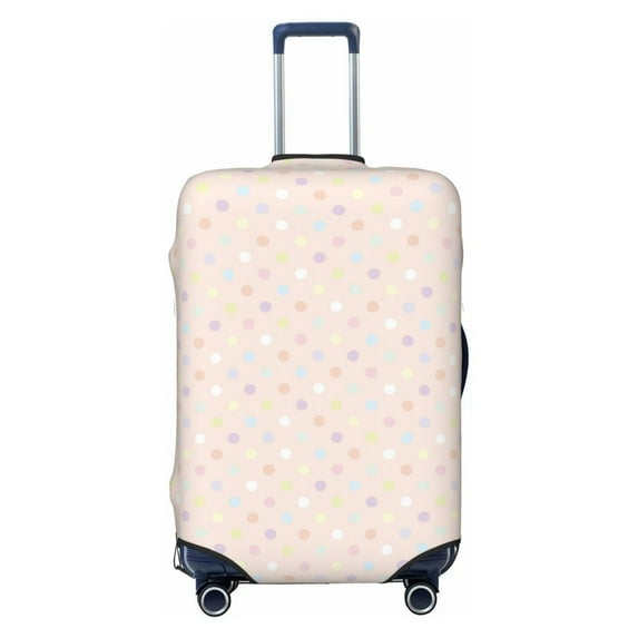 Fotbe Colorful Dots Luggage Cover Protector,Suitcase Protector,Scratch and Dirt Resistant,Fits 18-32 Inch Luggage-X-Large