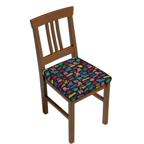 Fotbe Colorful Excavator Velvet Stretch Couch Cushion Cover Plush Cushion Slipcover for Chair Cushion Furniture Protector Seat Cushion Sofa Cover-16.9in