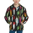 thumbnail image 1 of Fotbe Colorful Fishing Lures Pattern Youth Pullover Hooded Sweatshirt, Boys Hoodie, Kangaroo Pocket Hoodie for Kids Girls -Medium, 1 of 6