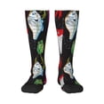 thumbnail image 1 of Fotbe Colorful Fishing Lures print Women's Men's Novelty Crew Socks Cotton Socks Knee High Socks for Walking,Running,Nurses,Pregnancy, 1 of 1