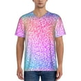 thumbnail image 1 of Fotbe Colorful Glitters Baseball Jersey Shirt for Men and Women, Casual Short Sleeves Button Down T-Shirt-Medium, 1 of 9
