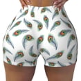 thumbnail image 1 of Fotbe Colorful Grass Seamless Shorts, Womens Workout Shorts High Waist Stretch Booty Short for Gym/Yoga/Running/Biking-Small, 1 of 9