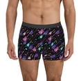 thumbnail image 1 of Fotbe Colorful Guitar Men’s Total Support Pouch Boxer Briefs, X-Temp Cooling, Moisture-Wicking Underwear, Regular, Long-leg and Trunk-Small, 1 of 6