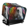 thumbnail image 1 of Fotbe Colorful Haired White Horse for Four Slice Toaster Cover, Fingerprint Protector, Super Soft Appliance Cover And Dust Cover,Bread Dust Cover & Fingerprint Protection, 1 of 7