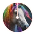 thumbnail image 1 of Fotbe Colorful Haired White Horse Pattern Christmas Tree Skirt, Tree Skirts Plush Christmas Decorations, Christmas Tree Skirts Xmas Decorations Holiday Party Decor-36", 1 of 6