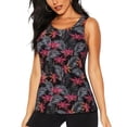 thumbnail image 1 of Fotbe Colorful Hawaii Palms Womens Loose Fit Casual Flowy Slim-Fit Tank Tops Athletic Round Neck Trendy Sleeveless Summer Tops for Gym and Yoga-Medium, 1 of 9
