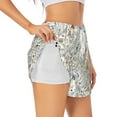 thumbnail image 1 of Fotbe Colorful Mushrooms and Plants Womens High Waist Running Shorts Athletic Workout Quick Dry Shorts for Women with Pockets Gym Yoga Summer Shorts-Large, 1 of 9