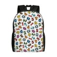 thumbnail image 1 of Fotbe Colorful Numbers Travel Laptop Backpack, Business Slim Sturdy Laptops Backpack, Water Resistant College School Computer Bag Gift for Men & Women Fits 15.6 Inch Notebook, 1 of 8