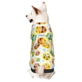 thumbnail image 1 of Fotbe Colorful Owls 1 Print Small Dog Sweater Hoodies Pet Grey Hooded Soft Fleece Sweatshirts with Pocket Fall Winter Puppy Cat Sweaters Warm Clothes-Small, 1 of 7