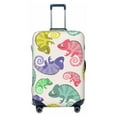 thumbnail image 1 of Fotbe Colorful Pattern With Cute Chameleons Luggage Cover Protector,Suitcase Protector,Scratch and Dirt Resistant,Fits 18-32 Inch Luggage-Small, 1 of 9