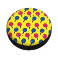 thumbnail image 1 of Fotbe Colorful Ping Pong Spare Tire Cover Thickening Universal Fit for Jeep, Trailer, RV, SUV, Truck, Tough Tire Wheel Soft Cover-16 inch, 1 of 8