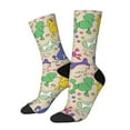 thumbnail image 1 of Fotbe Colorful Poodle Dog Pattern Long Socks for Men & Women – Breathable & Stretchy Compression Socks, Ideal for Running, Travel, and Everyday Wear Size 5-11, 1 of 6