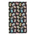 thumbnail image 1 of Fotbe Colorful Retro Tape Pattern Premium Towels , (27.5x16in) Lightweight and Highly Absorbent Quick Drying Microfiber Towel, Perfect for Daily Use, 1 of 6